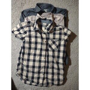 Lot of 3 Carhartt Women's Button-Up Shirts Size Small Various Sleeve Lengths